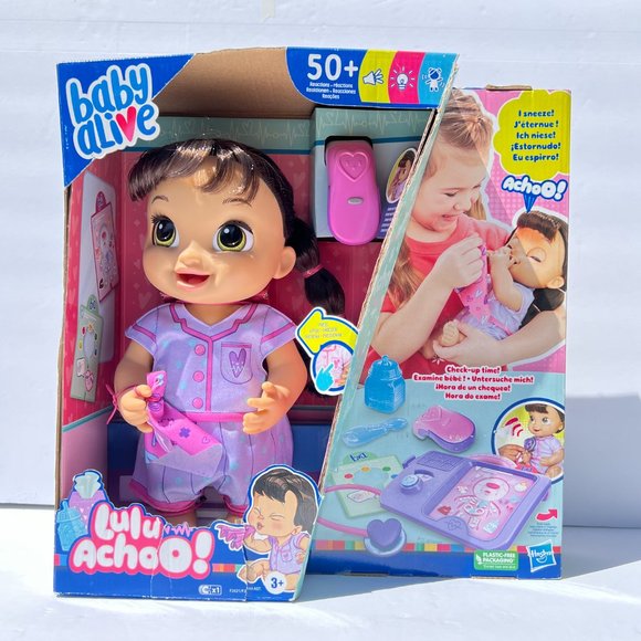 Baby Alive Lulu Achoo Doll 12” Interactive Play Toy with Lights Sounds Movements - Picture 3 of 15